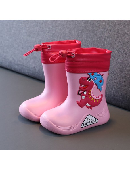Children's Rain Shoes, Baby Dinosaur, Anti Slip And Waterproof Rain Shoes, Girl's Water Shoes, Little Kid, Boy's Mouth Water Shoes