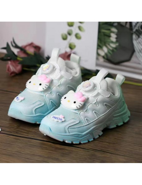 2023 Summer New Children's Sports Shoes Cartoon Nightglow Jade Gui Dog Dad Shoes, Big Girl Children's Shoes, Running Shoes